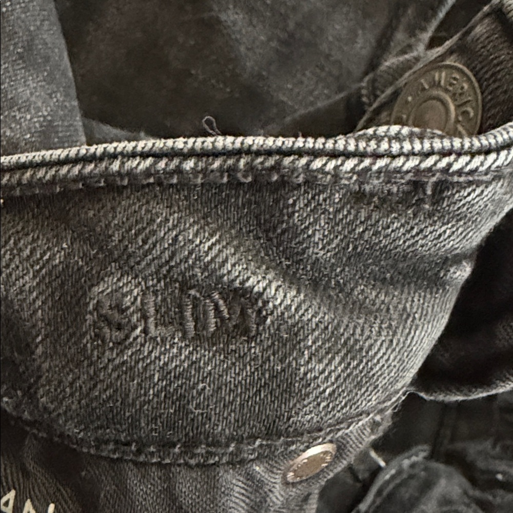 American Eagle Next Level Flex Slim Black Jeans Denim Men's 28x32 - Picture 11 of 11